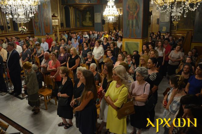 Ο Πανηγυρικός Εσπερινός στο Ναό του Προφήτη Ηλία (εικόνες)