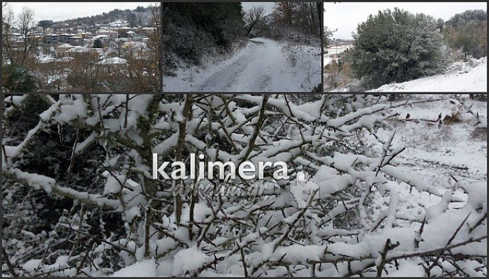 Βόλτα στη χιονισμένη Βλαχοκερασιά μέσα από εικόνες!