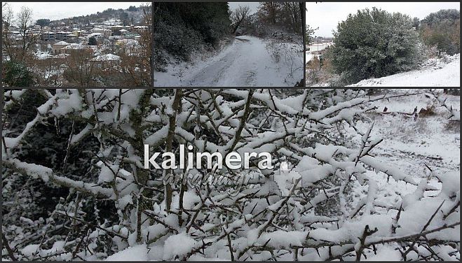 Βόλτα στη χιονισμένη Βλαχοκερασιά μέσα από εικόνες!