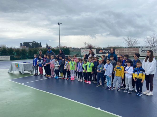 Επιτυχημένο τουρνουά τένις για αθλητές κάτω των 10 ετών στην Τρίπολη