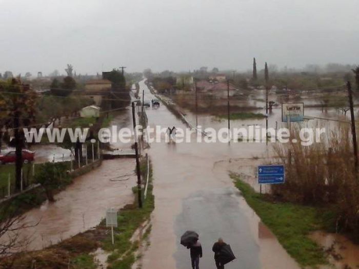 Πλημμύρισε η Ανω Μεσσηνία (εικόνες)