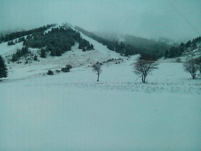 Η κατάσταση στους δρόμους προς το Χιονοδρομικό Κέντρο Μαινάλου