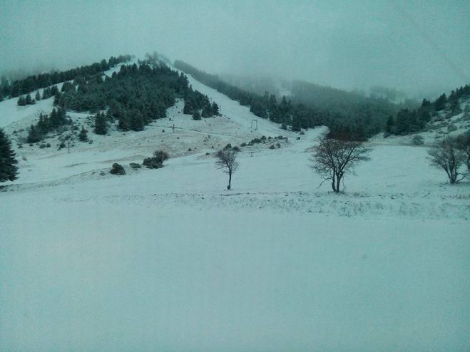 Η κατάσταση στους δρόμους προς το Χιονοδρομικό Κέντρο Μαινάλου