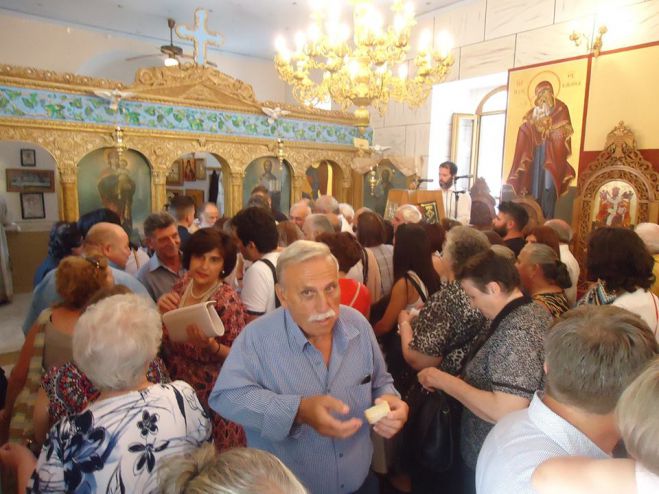 Η γιορτή της Αγίας Μαρίνας στο εξωκλήσι των Τροπαίων (εικόνες)