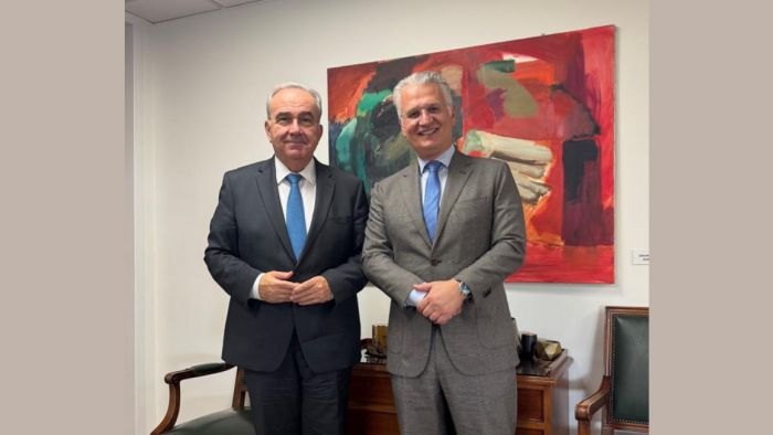 Συνάντηση Πτωχού με τον Αναπληρωτή Υπουργό Εθνικής Οικονομίας και Οικονομικών Νίκο Παπαθανάση