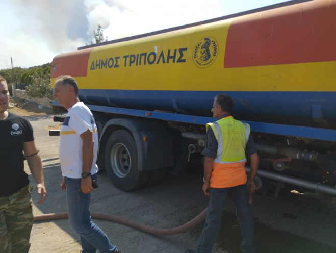 Οικονομόπουλος: "Ο Δήμος Τρίπολης από την πρώτη στιγμή συνέδραμε για την κατάσβεση της φωτιάς στην Αγία Σοφία"
