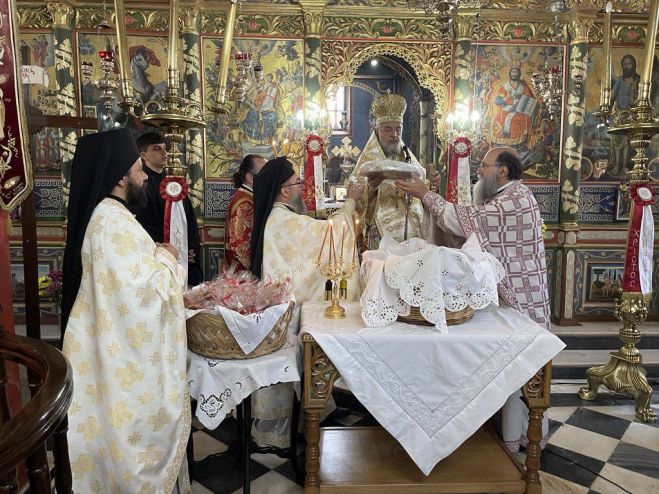 Γιορτάστηκε η μνήμη του Αγίου Μεγαλομάρτυρος Γεωργίου του Τροπαιοφόρου, Πολιούχου και Προστάτου της Στεμνίτσας (εικόνες)