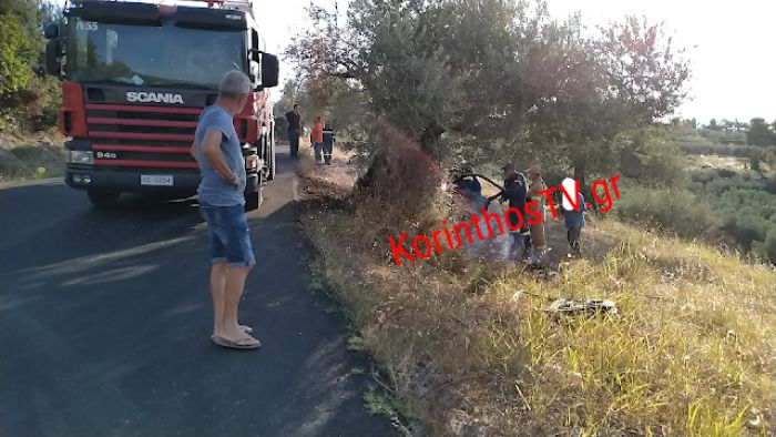 Τραγωδία στην Κορινθία | Ιερέας γυρνούσε από βαφτίσια και απανθρακώθηκε μέσα στο αυτοκίνητό του (vd)