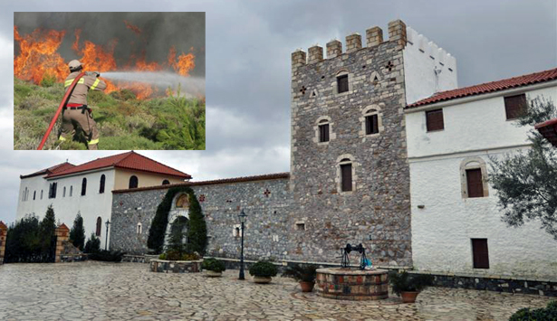 Έσβησε η φωτιά στη Μονή Μπούρα - Κάηκαν 25 στρέμματα