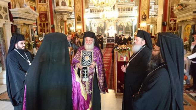 &Eta; &lambda;ή&xi;&eta; &tau;&omega;&nu; &epsilon;&sigma;&pi;&epsilon;&rho;&iota;&nu;ώ&nu; &kappa;&eta;&rho;&upsilon;&gamma;&mu;ά&tau;&omega;&nu; &sigma;&tau;&omicron;&nu; &Mu;&eta;&tau;&rho;&omicron;&pi;&omicron;&lambda;&iota;&tau;&iota;&kappa;ό &Nu;&alpha;ό &tau;&omicron;&upsilon; &Alpha;&gamma;ί&omicron;&upsilon; &Beta;&alpha;&sigma;&iota;&lambda;&epsilon;ί&omicron;&upsilon; (&epsilon;&iota;&kappa;ό&nu;&epsilon;&sigmaf;)