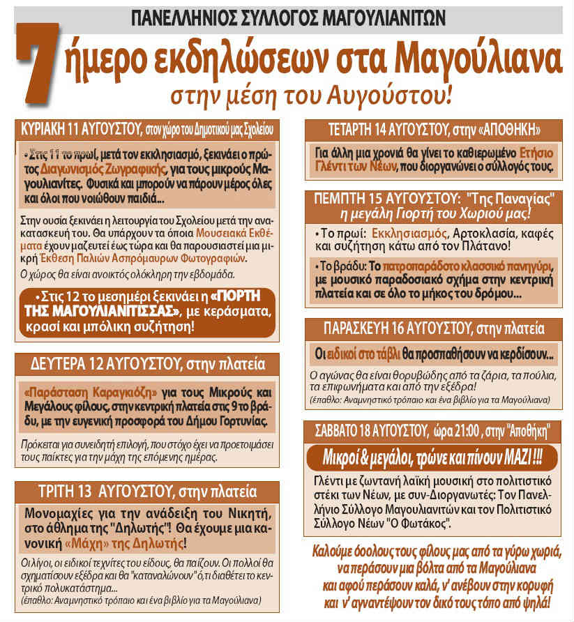 &Mu;&alpha;&gamma;&omicron;ύ&lambda;&iota;&alpha;&nu;&alpha; &ndash; Έ&kappa;&theta;&epsilon;&sigma;&eta; &pi;&alpha;&lambda;&iota;ά&sigmaf; &phi;&omega;&tau;&omicron;&gamma;&rho;&alpha;&phi;ί&alpha;&sigmaf;, &tau;&omicron;&upsilon;&rho;&nu;&omicron;&upsilon;ά &tau;ά&beta;&lambda;&iota; &kappa;&alpha;&iota; &delta;&eta;&lambda;&omega;&tau;ή&sigmaf;!