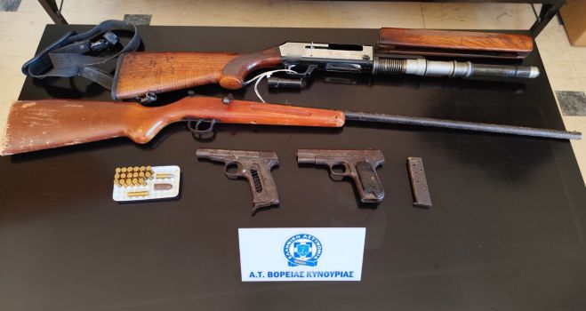 Τρίπολη | Σύλληψη 54χρονου για κυνηγετικά όπλα και πιστόλια
