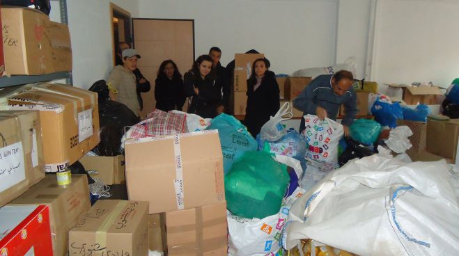 Ανθρωπιστική βοήθεια από τη Μεγαλόπολη στους πρόσφυγες της Συρίας (vd)