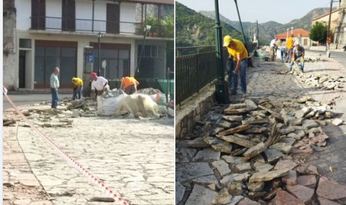 Λαγκάδια | Ανάπλαση στην πλατείας Ταξιαρχών και στεγανοποίηση οροφής του Πνευματικού Κέντρου