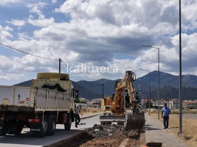 Δήμος Τρίπολης | Άρχισαν τα έργα για να δημιουργηθεί ένας σύγχρονος δρόμος προς το γήπεδο του Αστέρα! (εικόνες - βίντεο)