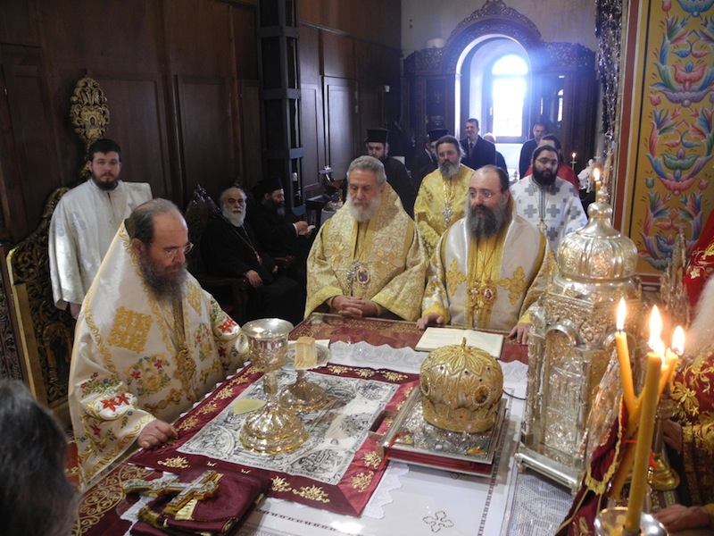 Στα ονομαστήρια του Μητροπολίτη  Ιερισσού Θεόκλητου παρευρέθηκε ο Μητροπολίτης Μαντινείας Αλέξανδρος (εικόνες)