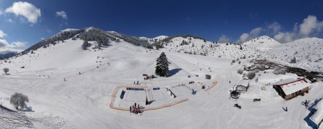 &Pi;&alpha;&nu;&epsilon;&lambda;&lambda;ή&nu;&iota;&omicron; &Pi;&rho;&omega;&tau;ά&theta;&lambda;&eta;&mu;&alpha; Snow Volley &sigma;&tau;&omicron; &Mu;&alpha;ί&nu;&alpha;&lambda;&omicron; | Live &tau;&alpha; &alpha;&pi;&omicron;&tau;&epsilon;&lambda;έ&sigma;&mu;&alpha;&tau;&alpha;!