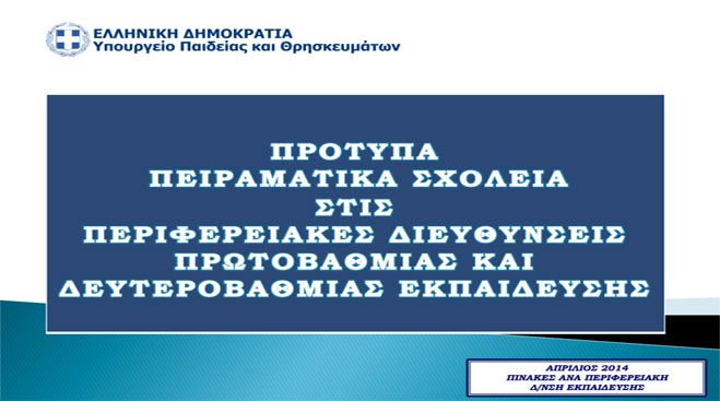 &Tau;έ&sigma;&sigma;&epsilon;&rho;&alpha; &pi;&rho;ό&tau;&upsilon;&pi;&alpha; &pi;&epsilon;&iota;&rho;&alpha;&mu;&alpha;&tau;&iota;&kappa;ά &sigma;&chi;&omicron;&lambda;&epsilon;ί&alpha; &sigma;&chi;&epsilon;&delta;&iota;ά&zeta;&epsilon;&iota; &tau;&omicron; &Upsilon;&pi;&omicron;&upsilon;&rho;&gamma;&epsilon;ί&omicron; &Pi;&alpha;&iota;&delta;&epsilon;ί&alpha;&sigmaf; &gamma;&iota;&alpha; &tau;&eta;&nu; &Alpha;&rho;&kappa;&alpha;&delta;ί&alpha; &mu;έ&chi;&rho;&iota; &tau;&omicron; 2017!