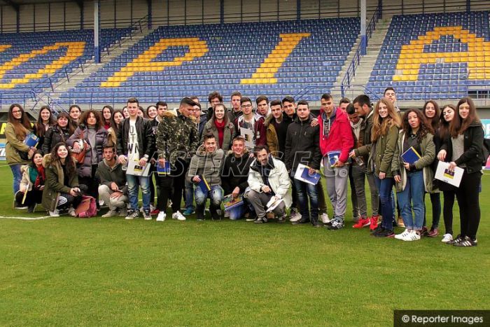 Μαθητές από τους Μολάους Λακωνίας στο γήπεδο του Αστέρα! (εικόνες)