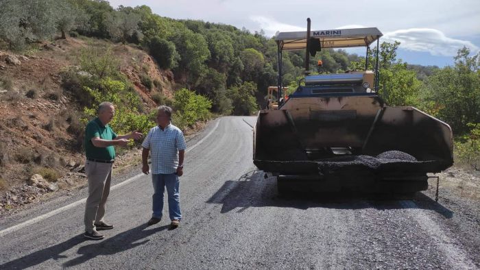 Αυτοψία Σκαντζού στα έργα του δρόμου &quot;Στόλος – Πλατάνα&quot; (εικόνες)