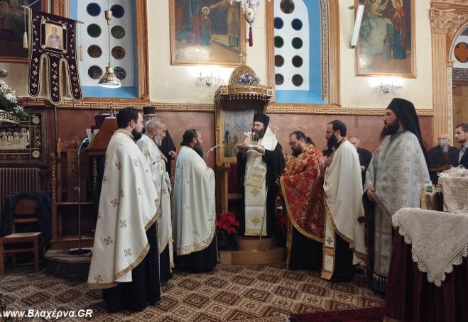 &Mu;έ&gamma;&alpha;&sigmaf; &Pi;&alpha;&nu;&eta;&gamma;&upsilon;&rho;&iota;&kappa;ό&sigmaf; &Epsilon;&sigma;&pi;&epsilon;&rho;&iota;&nu;ό&sigmaf; &sigma;&tau;&omicron;&nu; &epsilon;&omicron;&rho;&tau;ά&zeta;&omicron;&nu;&tau;&alpha; &Iota;&epsilon;&rho;ό &Nu;&alpha;ό &Alpha;&gamma;ί&omicron;&upsilon; &Alpha;&theta;&alpha;&nu;&alpha;&sigma;ί&omicron;&upsilon; &Beta;&lambda;&alpha;&chi;έ&rho;&nu;&alpha;&sigmaf; (&epsilon;&iota;&kappa;ό&nu;&epsilon;&sigmaf;)