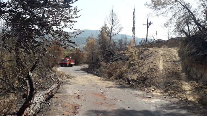 Παραμένει χωρίς ενεργό μέτωπο φωτιάς η Γορτυνία - Παραμένει ο κίνδυνος αναζωπυρώσεων