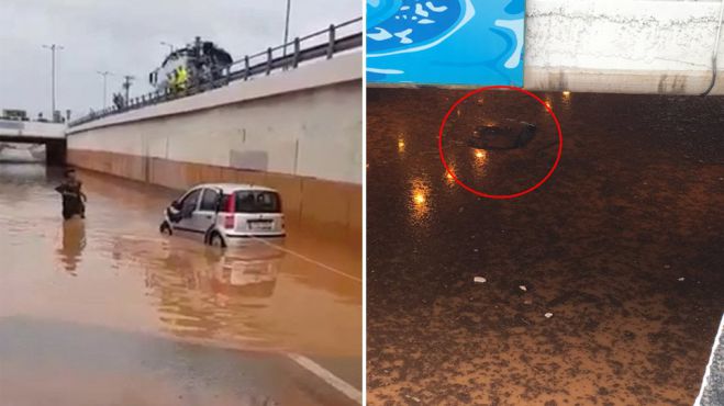Εγκλωβισμένοι οδηγοί στον ανισόπεδο κόμβο της Μάνδρας (vd)