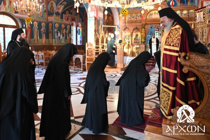 Πανηγυρικός Αρχιερατικός Εσπερινός στη Μονή Παναγίας Μαλεβής (εικόνες)