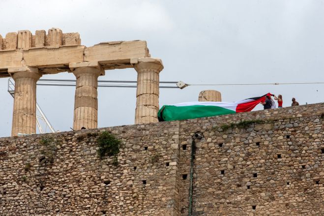 Πορτοσάλτε | «Πατσαβούρα» χαρακτήρισε την σημαία της Παλαιστίνης