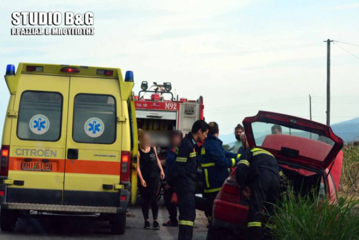 Τροχαίο με ελαφρύ τραυματισμό στο δρόμο "Άργους - Τριπόλεως" (εικόνες)