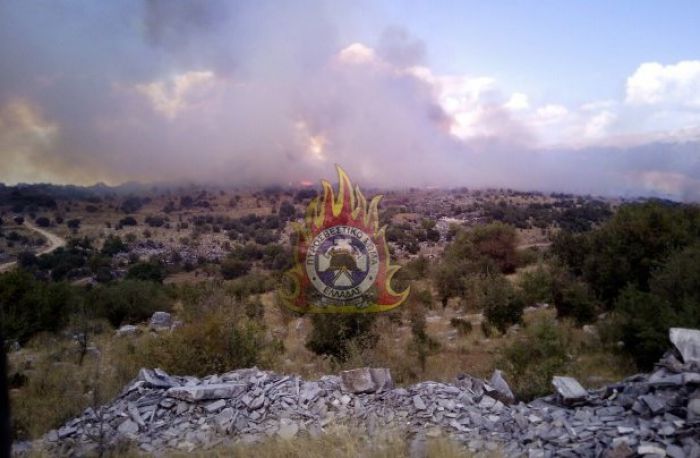 Πυρκαγιά ξέσπασε κοντά στην Αρχαία Ολυμπία