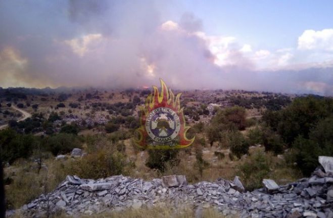 Πυρκαγιά ξέσπασε κοντά στην Αρχαία Ολυμπία