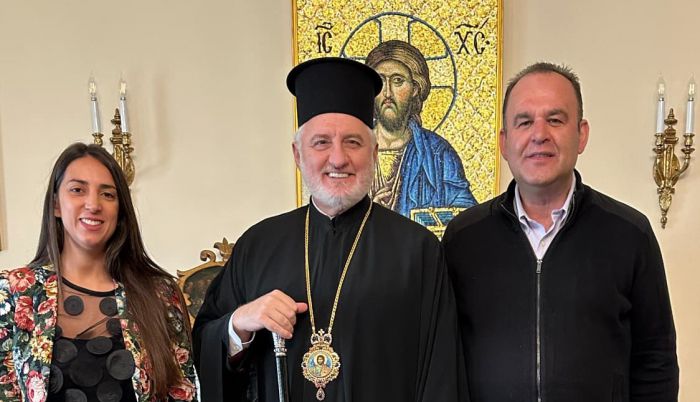 Με τον Αρχιεπίσκοπο Αμερικής συναντήθηκε ο Δήμαρχος Γορτυνίας