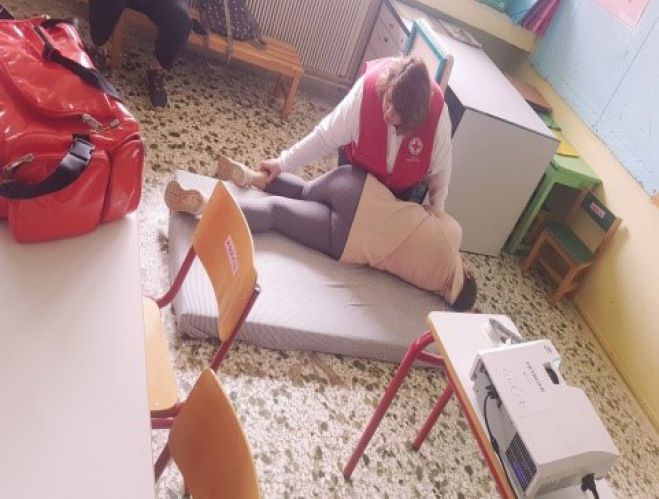 Ερυθρός Σταυρός Τρίπολης | Εκπαίδευση Πρώτων βοηθειών στο Ειδικό Δημοτικό Σχολείο