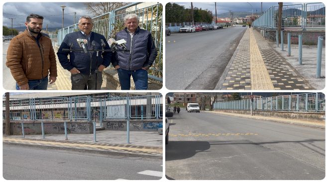 Νέα πεζοδρόμια στο 2ο Πρότυπο Γυμνάσιο και 2ο Πρότυπο Λύκειο | Τζιούμης: «Δίνουμε λύσεις για την ασφάλεια μαθητών της πόλης μας» (vd)