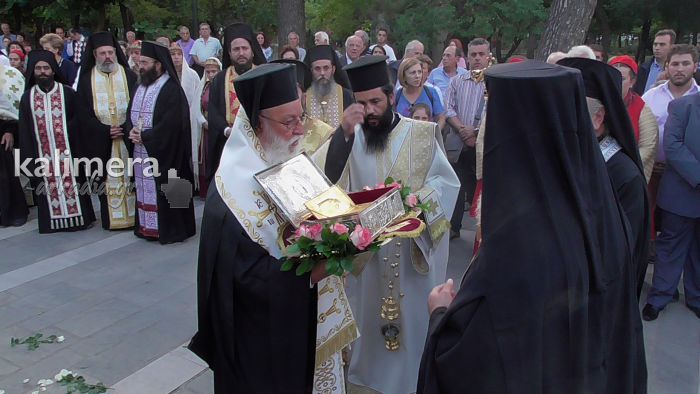 Το άφθαρτο χέρι του Αγίου Χαραλάμπους υποδέχθηκε η Τρίπολη (vd)
