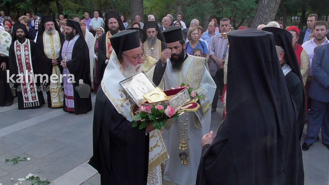 Το άφθαρτο χέρι του Αγίου Χαραλάμπους υποδέχθηκε η Τρίπολη (vd)