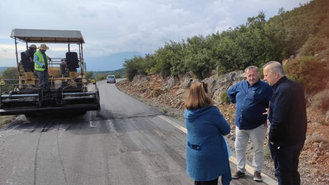 Στα έργα του δρόμου "Πάπαρη - Σκορτσινού - Μεγαλόπολη" ο Αντιπεριφερειάρχης Σκαντζός