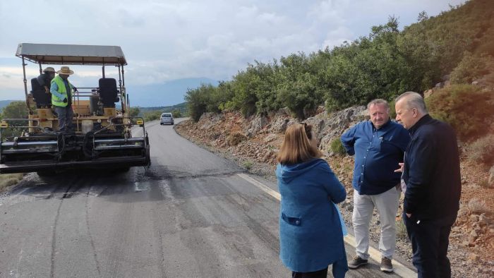 Στα έργα του δρόμου &quot;Πάπαρη - Σκορτσινού - Μεγαλόπολη&quot; ο Αντιπεριφερειάρχης Σκαντζός