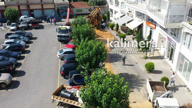 Κάτω αγορά - Συνεχίζονται οι εργασίες της ΔΕΥΑΤ