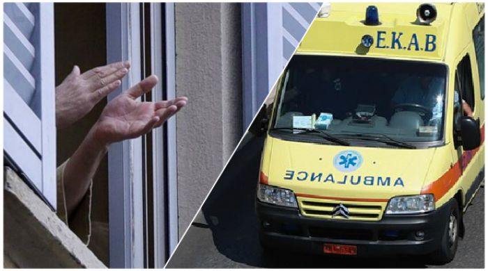 Ασθενοφόρα του ΕΚΑΒ με σειρήνες στην Τρίπολη – Χειροκροτήματα από τα μπαλκόνια!