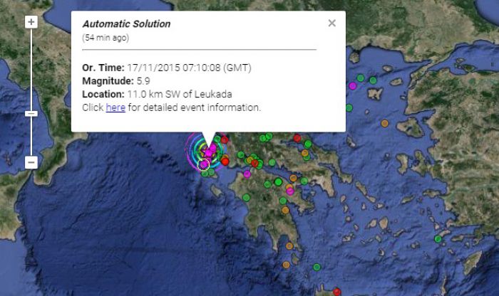Δυνατός σεισμός στη Λευκάδα … ταρακούνησε (και) την Αρκαδία!