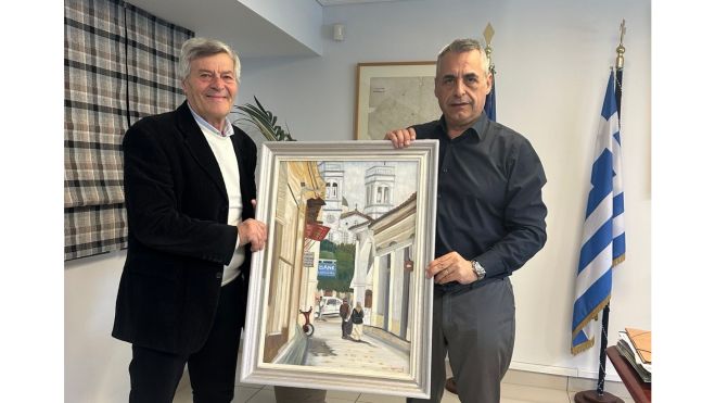 &Omicron; &Tau;&rho;&iota;&pi;&omicron;&lambda;ί&tau;&eta;&sigmaf; &Gamma;&iota;ά&nu;&nu;&eta;&sigmaf; &Sigma;&alpha;&lambda;&alpha;&pi;ά&tau;&alpha;&sigmaf; &delta;ώ&rho;&iota;&sigma;&epsilon; έ&nu;&alpha; έ&nu;&alpha; &xi;&epsilon;&chi;&omega;&rho;&iota;&sigma;&tau;ό έ&rho;&gamma;&omicron; &zeta;&omega;&gamma;&rho;&alpha;&phi;&iota;&kappa;ή&sigmaf; &gamma;&iota;&alpha; &tau;&eta; &Delta;&eta;&mu;&omicron;&tau;&iota;&kappa;ή &Pi;&iota;&nu;&alpha;&kappa;&omicron;&theta;ή&kappa;&eta;