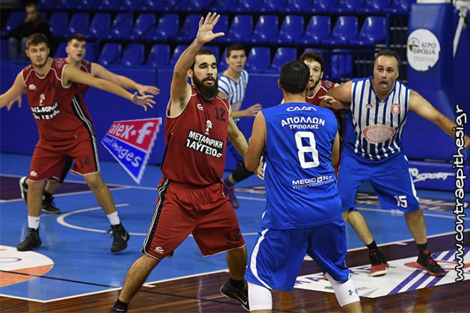 Απόλλων Τρίπολης - ΑΕ Σπάρτης 61-65 (vd)