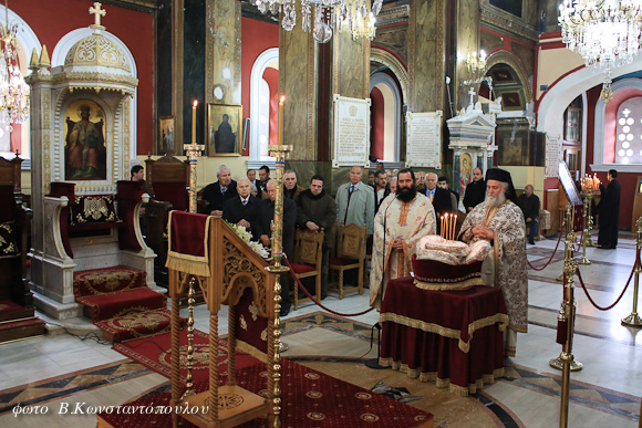 Εικόνα του Οσίου Λουκά προσέφεραν οι Στερεοελλαδίτες Αρκαδίας στο Μητροπολιτικό Ναό του Αγίου Βασιλείου
