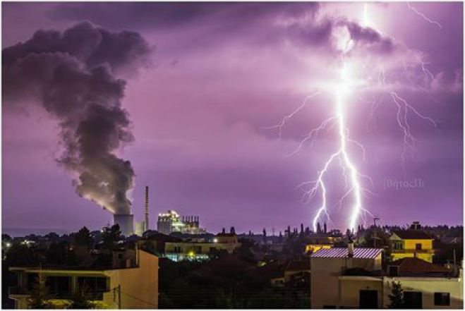 Εντυπωσιακή φωτογραφία από την πρωινή καταγίδα στη Μεγαλόπολη!