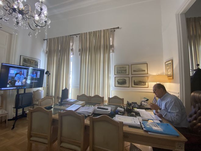 Σύσκεψη Νίκα με διοικητικά στελέχη της Περιφέρειας, εν όψει των επικείμενων βουλευτικών εκλογών