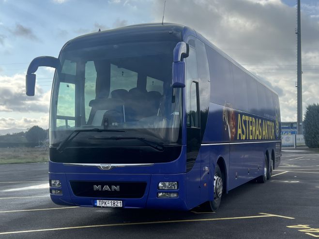 Το νέο λεωφορείο του ASTERAS AKTOR θα κυκλοφορεί με αριθμό πινακίδας 1821!