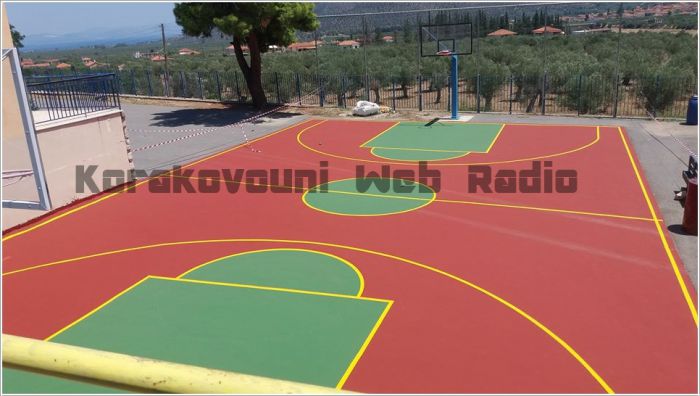 Κορακοβούνι | Ανακαινίστηκε το γήπεδο μπάσκετ στο Δημοτικό Σχολείο