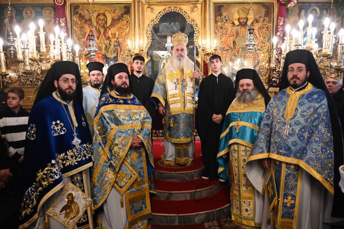 &Omicron; &Mu;&eta;&tau;&rho;&omicron;&pi;&omicron;&lambda;ί&tau;&eta;&sigmaf; &Epsilon;&pi;&iota;&phi;ά&nu;&iota;&omicron;&sigmaf; &chi;&epsilon;&iota;&rho;&omicron;&theta;έ&tau;&eta;&sigma;&epsilon; &sigma;&epsilon; &Alpha;&nu;&alpha;&gamma;&nu;ώ&sigma;&tau;&epsilon;&sigmaf; &delta;ύ&omicron; &mu;&alpha;&theta;&eta;&tau;έ&sigmaf; &Lambda;&upsilon;&kappa;&epsilon;ί&omicron;&upsilon; &alpha;&pi;ό &tau;&omicron; &Lambda;&epsilon;&beta;ί&delta;&iota;